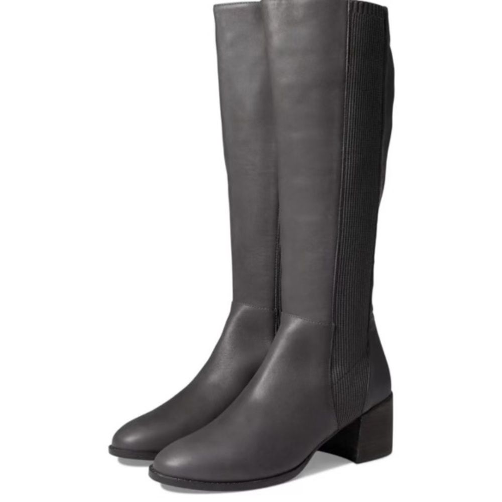 Eileen Fisher Destry Knee High Boots in Grey Size 8
